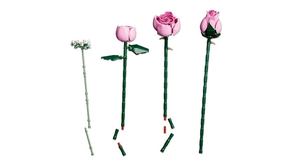 LEGO 10374  Botanicals Pembe Gül Buketi - Resim 6
