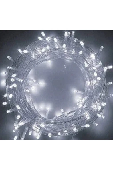 100 Ledli Fişli Dekoratif Işık | Animasyonlu 10 Metre  Yılbaşı, Bahçe, Oda ve Parti Süsleme Lambası - 8