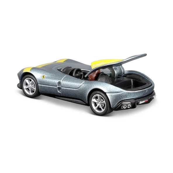 Maisto 1:64 Speed Icons - Ferrari Monza SP1 Gümüş - Resim 3