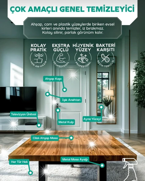 Çok Amaçlı Temizlik Spreyi Leke Çıkarıcı - Resim 6