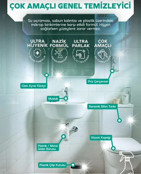 Çok Amaçlı Temizlik Spreyi Leke Çıkarıcı - Resim 8