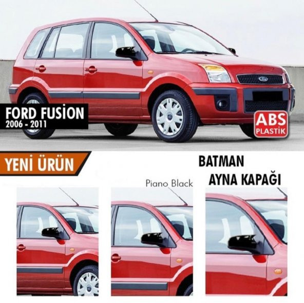 Ford Fusion Yarasa Ayna Kapağı ABS Plastik Batman Piano Black Batman ayna