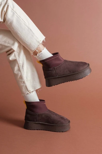 Cuen Kahverengi Süet Bot ürün görseli