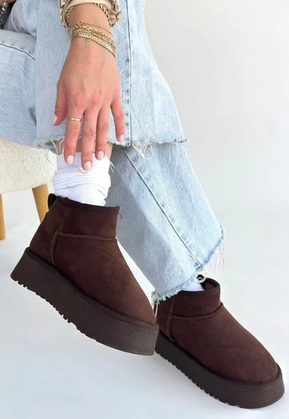 Linne Kahverengi Süet Bot ürün görseli