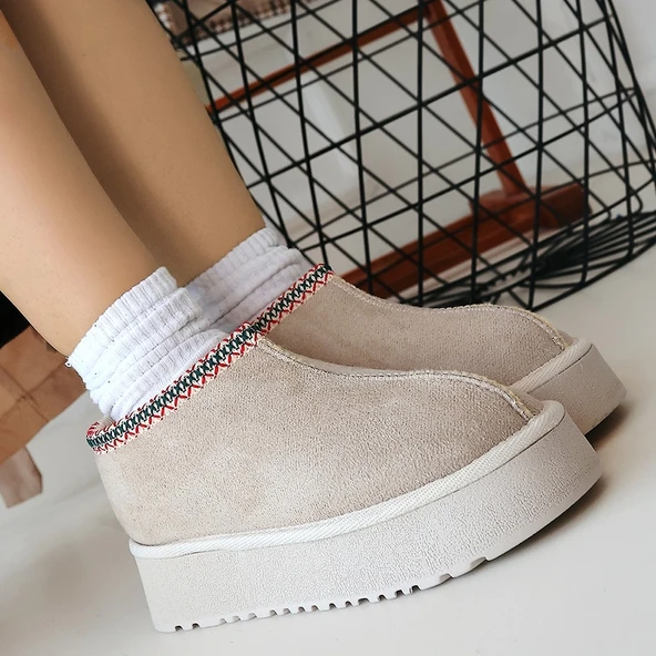 Foyk Bej Süet Bot - Resim 4