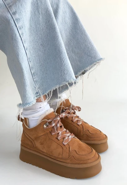 Muden Taba Süet Bağcıklı Bot - Resim 3