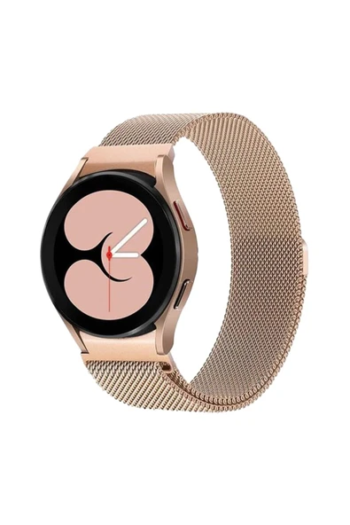 Samsung Galaxy Watch 4 Metal Mıknatıslı Kordon - Gold