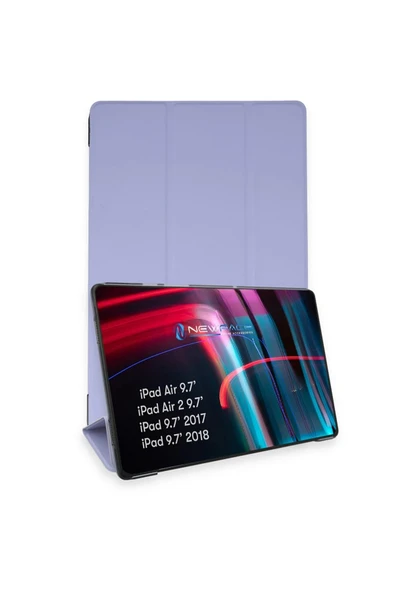 iPad 5 Air 9.7 Kılıf Tablet Smart Kılıf - Lila - 1