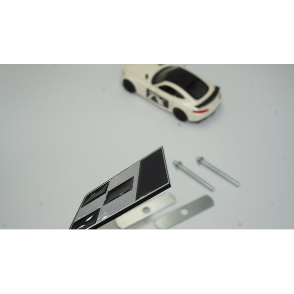 DK Seat Cupra Leon İbiza Altea Gri Siyah Metal Ön Panjur 3D Logo Amblem