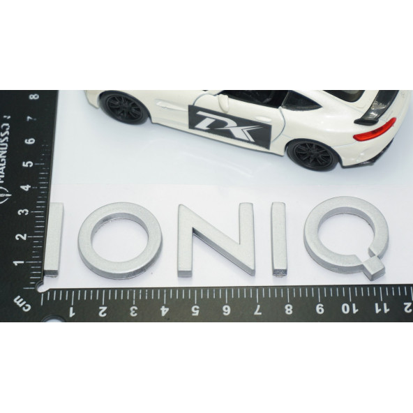 DK Tuning Hyundai İoniq Gri ABS 3M 3D Bagaj Yazı Logo Arma - 4