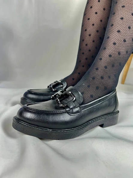 KB-805 Kömür Cilt Günlük Kadın Babet - Resim 4