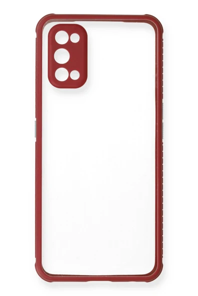 Realme 7 Pro Kılıf Miami Şeffaf Silikon - Fuşya - 3