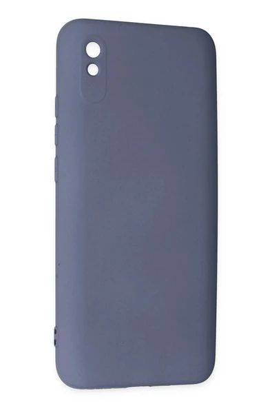 Xiaomi Redmi 9A Kılıf Nano içi Kadife Silikon - Gri - 3