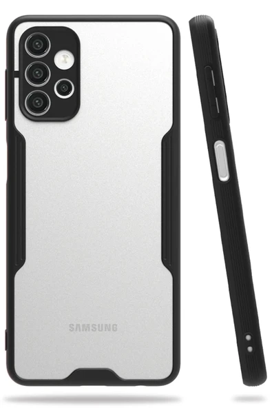 Samsung Galaxy A52 Kılıf Platin Silikon - Siyah - 1