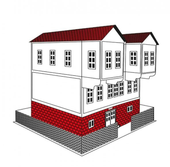 Hamaha Atatürk Karton Boyama Evi - Zeka Geliştirici ve Eğitici Karton Ev - 3