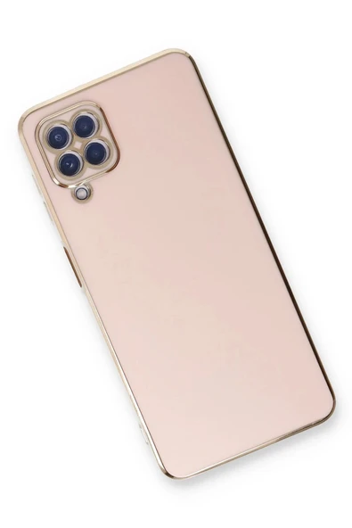 Samsung Galaxy A22 Kılıf Volet Silikon - Pembe - 3