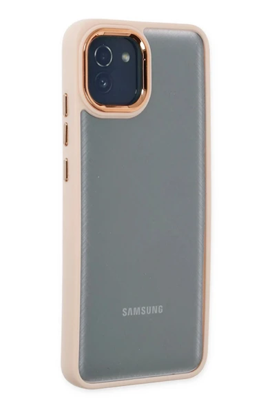 Samsung Galaxy A03 Kılıf Dora Kapak - Pudra - 1