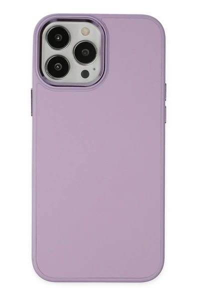 iPhone 13 Pro Kılıf Asya Deri Silikon - Lila - 1