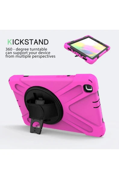 Samsung Galaxy T290 Tab A 8 Kılıf Amazing Tablet Kapak - Pembe - 2