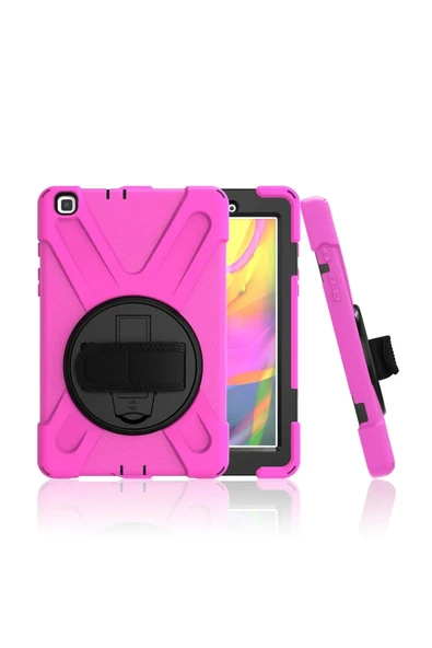 Samsung Galaxy T290 Tab A 8 Kılıf Amazing Tablet Kapak - Pembe - 1