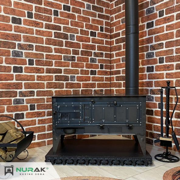 90x50cm Yandan Fırınlı Kömür Kuzinesi ürün görseli 1