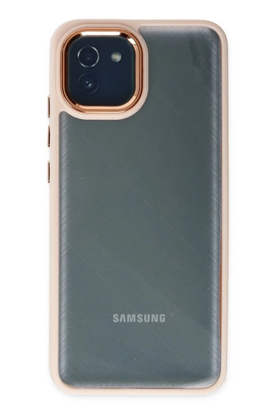 Samsung Galaxy A03 Kılıf Dora Kapak - Pudra - 3