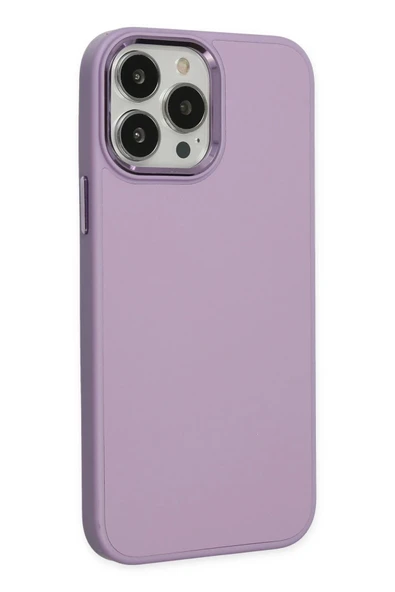 iPhone 13 Pro Kılıf Asya Deri Silikon - Lila - 2