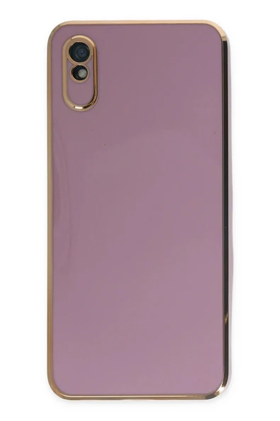 Xiaomi Redmi 9A Kılıf Volet Silikon - Mor - 1