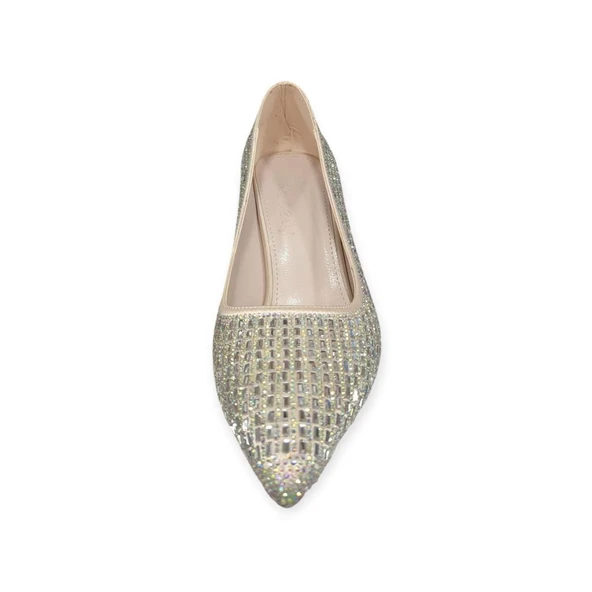 BEET 25BK238.38 SİVRİ BURUN TAŞ DETAYLI KADIN STİLETO - Resim 18