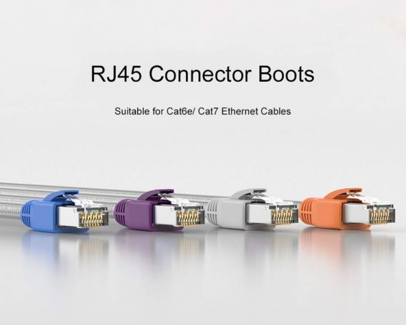 PrimeX PX-CAT710 Cat7 RJ45 Koruma Kılıfı CAT7 Cover Gri 10 Adet - 4