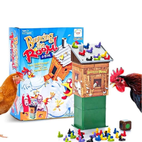 Çılgın Tavuklar - Bouncing The Room Aile Kutu Oyunu