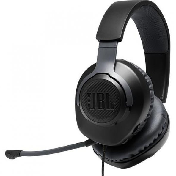 JBL Quantum 100 Çıkarılabilir Mikrofonlu 3.5mm Gaming Kulak Üstü Kulaklık - Siyah - 2