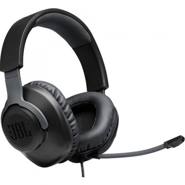 JBL Quantum 100 Çıkarılabilir Mikrofonlu 3.5mm Gaming Kulak Üstü Kulaklık - Siyah - 3