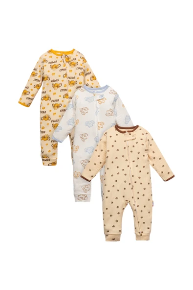 ERKEK  9-18 AY FERMUARLI SİMBA 3 LÜ TEK TULUM SETİ ürün görseli