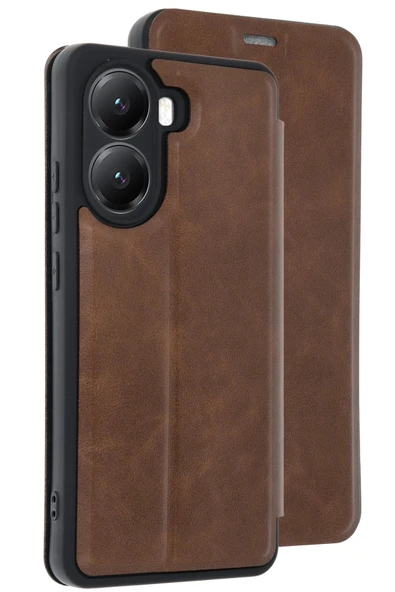 Xiaomi Poco X7 Pro Kılıf Flip Cover - Taba - 1
