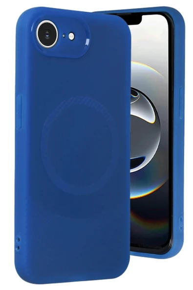iPhone 16E Kılıf Maya Karbon Kapak - Lacivert - 2