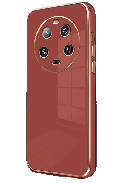 Xiaomi Mi 14 Ultra Kılıf Volet Silikon - Kırmızı - 1