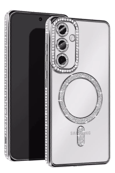 Samsung Galaxy S25 Edge Joke Simli Magneticsafe Kılıf - Gümüş - 1