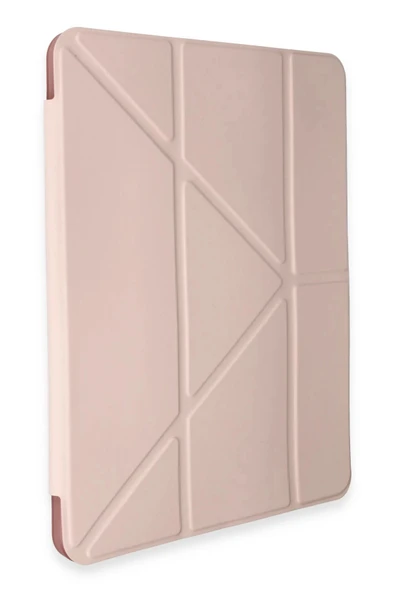 Huawei Honor Pad V9 Kılıf Kalemlikli Mars Tablet Kılıfı - Rose Gold - 1