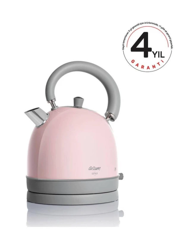 Arzum AR3048 Estilo Pembe 2200 W 1.8 lt Çelik Kettle