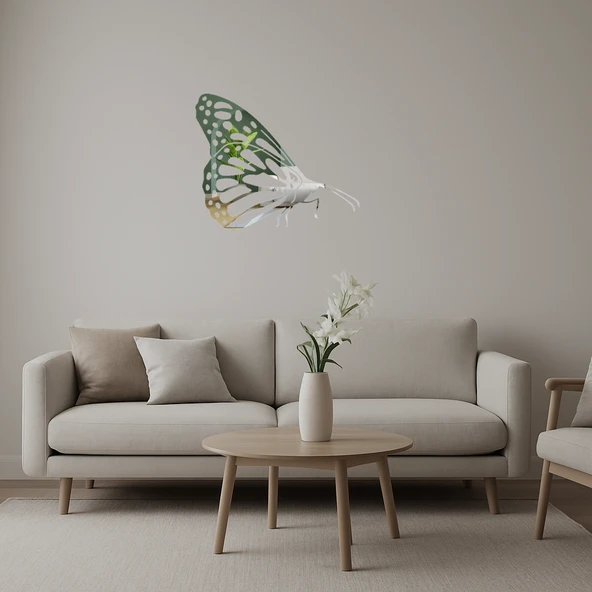 Minimalist Kelebek Duvar Sanatı - 1