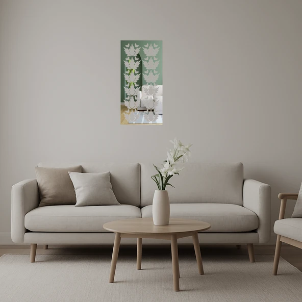 Modern Geometrik Desenli Dekoratif Aynalı Tablo - 1