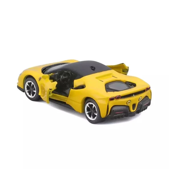 Maisto 1:64 Speed Icons - Ferrari SF90 Stradale Sarı - Resim 3