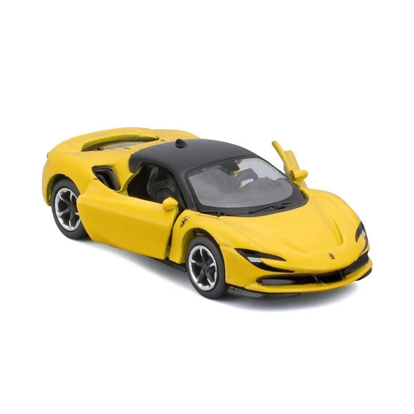 Maisto 1:64 Speed Icons - Ferrari SF90 Stradale Sarı - Resim 2
