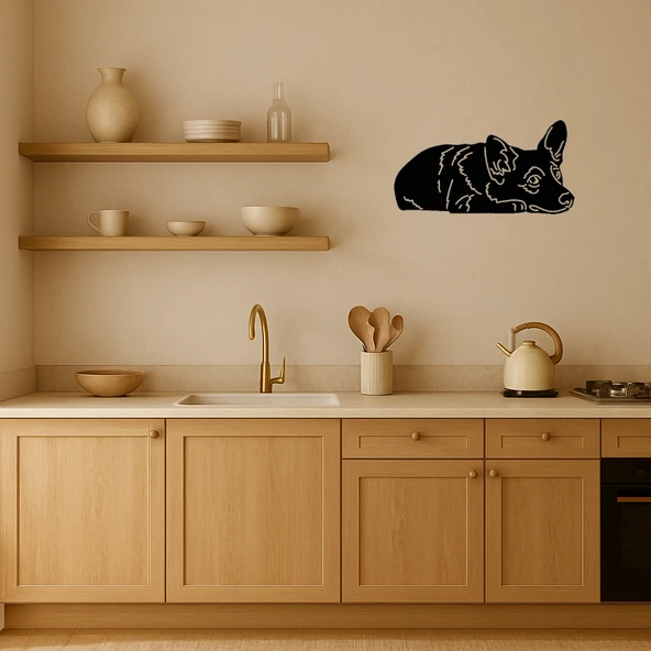 Minimalist Köpek Yüzü MDF Dekoratif Tablo - 1