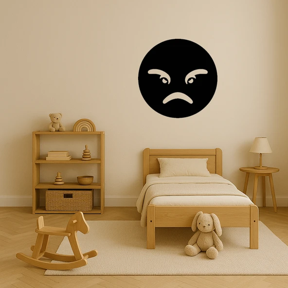 Sinirli Emoji Dekoratif Tablo - 2