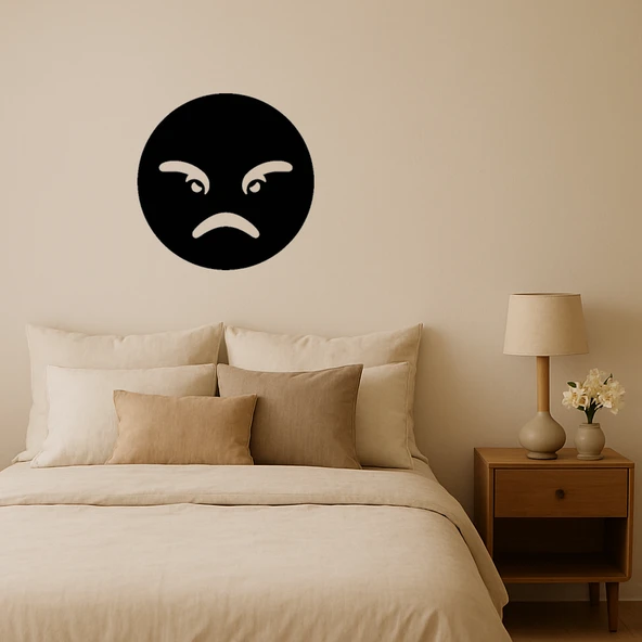 Sinirli Emoji Dekoratif Tablo - 1