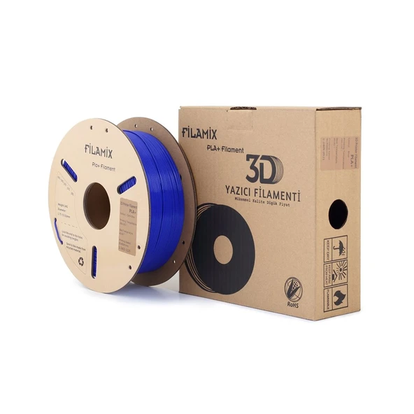 Filamix Pla+ Koyu Mavi Filament 1.75mm 1Kg Urhanshop Güvencesiyle ürün görseli 1