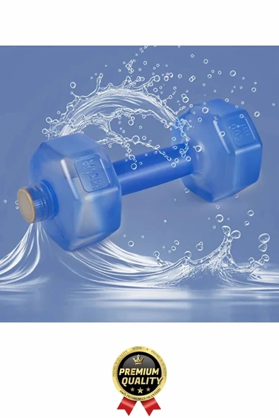 Özel Üretim Fitness Spor Okul Koşu Bpa İçermeyen Plastik Matara Günlük Mavi Dambıl Suluk 500 ml - 7