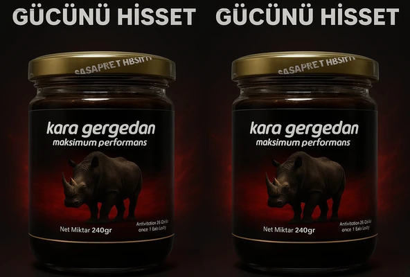 KARA GERGEDAN Maksimum Performans Macun 240 gr 2 adet - 1